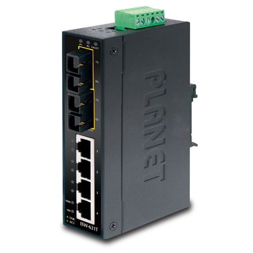 Planet ISW-621T - Netwerk switch - Zwart
