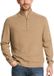 Tom Tailor - Half zip trui - Mannen - XL - Camel - Katoen