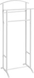 HAKU dressboy metaal wit stalen buis stille diener staal - afmetingen: B 48 x H 107 x D 36 cm, stijl: modern