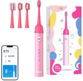 Bitvae Tandenborstel sonique pour Enfants avec application et têtes K7S Rose