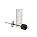 Douceur d'Intérieur Toiletborstel (diameter 9,4 x 38,5 cm) mineraal, bedrukt metaal