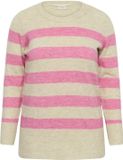 KAFFE CURVE Pull NIELA STRIPED FEATHER GRAY