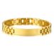 TJ Tom Jaxon Tom Jaxon Heren armband Edelstaal Graveerplaat Goudkleurig - 21cm