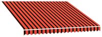 Maison Exclusive - Doek voor zonneschermen, oranje en bruin, 300 x 250 cm, polyester