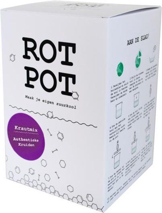 ROTPOT Zuurkool Fermentatie Set - 1L - Transparant - Verrassende Kruiden