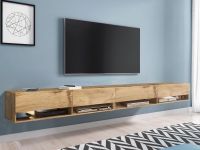Mobistoxx Acapulco 4-door 280cm Wotan Oak TV Stand with LED