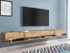 Mobistoxx Acapulco 4-door 280cm Wotan Oak TV Stand with LED