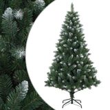 vidaXL Kunstkerstboom 210 cm PVC en Metaal Groen