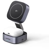 Ugreen MagFlow Qi2 15W 2-in-1 opvouwbaar magnetisch iPhone-laadstation