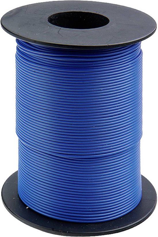 Donau Elektronik 125-S25-2 Draad 1 x 0.25 mm² Blauw 25 m