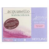 Fabriano Artistico Acquarello Watercolour, extra blanc, satiné pressé à chaud, 31 x 41 cm, 20 feuilles 300 g/m²