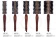3ME Brosse nr 2202 42MM Brun/Noir Bois/Poil naturel Brosse à friser