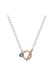 Gaya Ketting blauw / rose-goud / parelwit