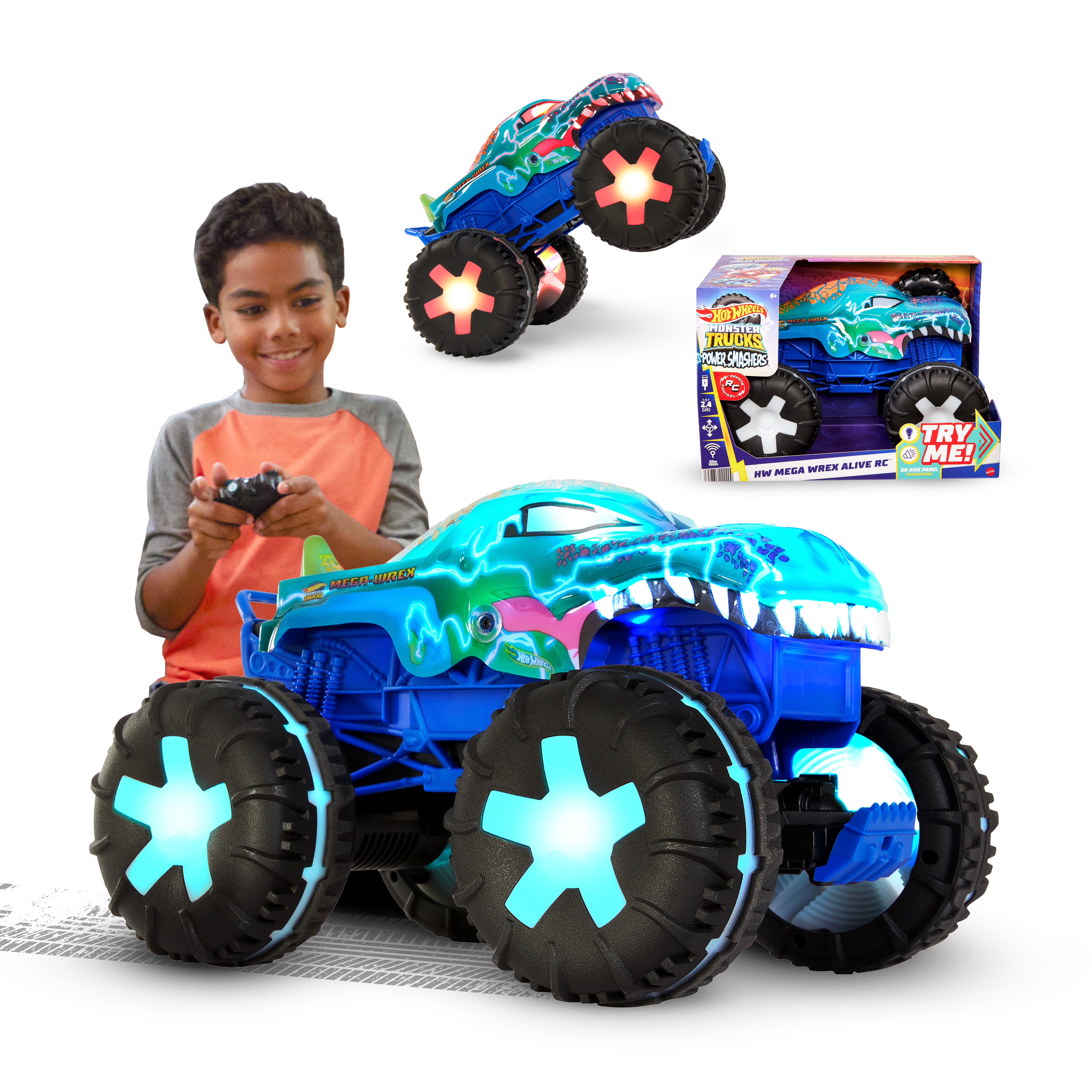 Hot Wheels Monster Trucks Mega Wrex Alive RC Voertuig - 1:15