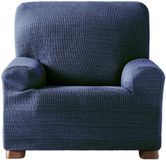 Eysa Aquiles elastische banksprei 1 fauteuil kleur 03-blauw, polyester-katoen, 37 x 29 x 5 cm