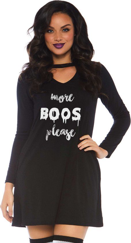Leg Avenue More Boos jersey dress - Black - M - Women
