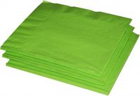 Merkloos Wegwerp Servetten - 33x33 cm - Groen - 20 stuks