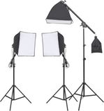vidaXL Studioverlichtingsset met statief en softbox