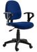 Techly - ICA-CT MC04BLU - Bureaustoel, van kunststof, hoogte 40 cm, minimale zithoogte 46 cm, maximale zithoogte 56 cm, breedte 380 mm - zwart