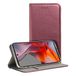 Cool Flip-cover voor Motorola Moto G75 5G, glad, bordeauxrood