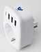 powerconverter Voltman VOM520022 Adapter USA Frankrijk – stekkeradapter – adapter voor Amerika – reisadapter – adapter Europa naar VS 4 USB-poorten – Voltman – VOM520022