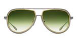 Dita Outrcraft Lunettes de soleil unisexe argent pilote vert