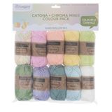 Scheepjes Catona en Chroma colour pack 10x25g - Haakgaren / Breigaren