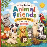 My Cute Animal Friends: A Simple Coloring Book for Kids Ages 3–5