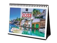 Finocam - Kalender 2023 desktopfoto's om te schrijven januari 2023 - december 2023 (12 maanden) Charmante steden Spaans