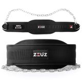 ZEUZ Dip belt - Dipping Gordel & Gewicht Riem voor Fitness, CrossFit & Calisthenics – Zwart