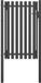 vidaXL Portail de jardin Acier anthracite 100x150 cm