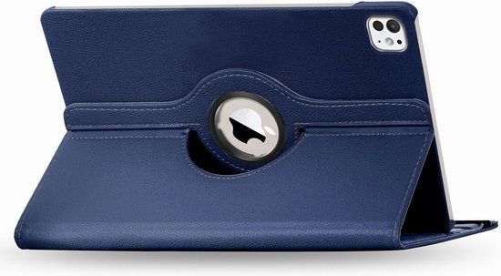 iMoshion 360° Draaibare Bookcase - Donkerblauw voor Apple iPad Pro 13 (2024) - Kunstleer