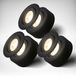 Briloner - 2-in-1 LED Inbouwspot of Opbouwspot - Set van 3 - Zwenkbaar - 3000K - Zwart