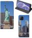 B2Ctelecom Housse de protection avec photo OPPO A73 5G - Statue de la Liberté - Étui portefeuille