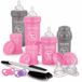 Twistshake Complete Starterset Baby flessenset met Flessenborstel en 2 spenen Newborn Startfles Set 9 stuks - Girl