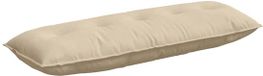 vidaXL Coussin de dossier crème 140 x 50 cm microfibre tissu