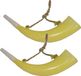 Funny Fashion Jachthoorn toeter pour Oktoberfest/Alpen - Multipack de 2x pièces - plastique - 30 cm - articles de fête