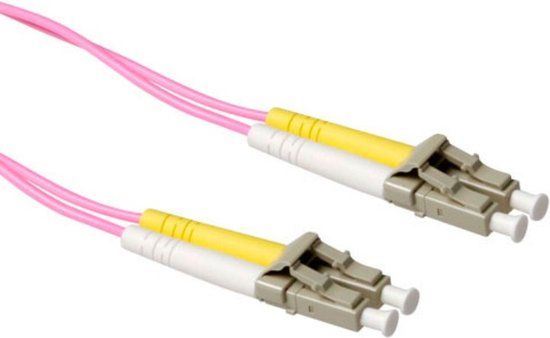 ACT 3m LSZH Multimode OM4 Fiber Optic Patch Cable Duplex LC-LC