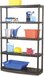 Practo Plasti Rack 120 - 185x120x40cm - Zwart - Stellingkast met 5 legborden