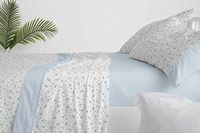 Burrito Blanco Beddengoedset, 150 cm bed, 50% polyester, 50% katoen, gemakkelijk te strijken, Design 530, blauw