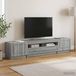 Prolenta Maison Exclusive Meuble TV exclusif - Enceinte TV LED UTRECHT, 3 pièces, panneaux de particules imitation bois Sonoma gris
