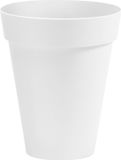 NICOLI Bloempot Buiten Hoog Rond Arke Slim 33cm WIT