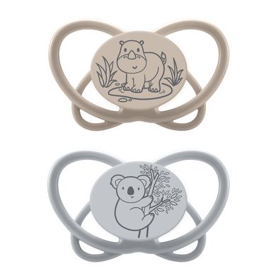 nip® Soother My Butterfly Green - Size 1 (0-6 months) - Silicone - Brown