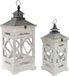 Lantaarn DKD Home Decor Lykta Spar Kristal Wit Etnisch (2 stuks)
