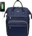 Sac à dos pour ordinateur portable 14 pouces bleu marine Polyester