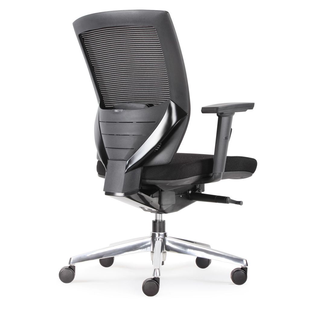 Bens 807CB - Luxe Ergonomische Bureaustoel - Zwart - Stof
