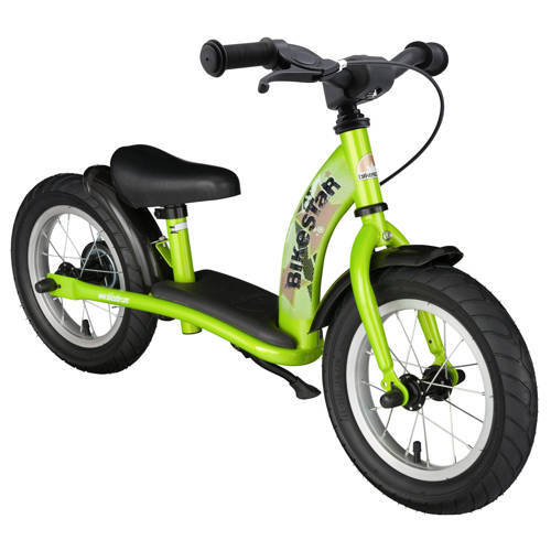 bikestar Kinderfiets zonder pedalen voor jongens en meisjes | Loopfiets 12 inch van 3 jaar | 12" classic edition | Groen