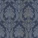 Thema Klassiek behang met ornamenten - Vliesbehang - Blauw - 53 cm x 10,05 m
