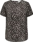 ONLY CARMAKOMA Dames Panterprint Top - Maat 44