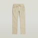 G-Star Midge Slim Straight Chino Wmn Dames Joggingbroek Katoen Elastaan Regular Waist Knopen Rits Steekzakken Lente/Zomer 2025 Dk Brick Gd